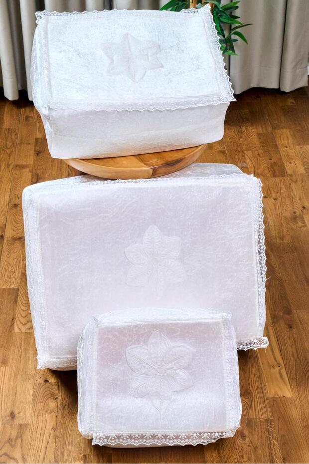 Velvet Lace Bag Bundle Set (Set of 3)