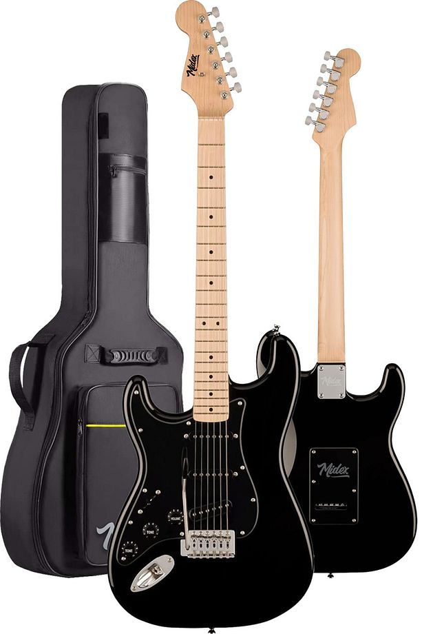 RPH-31BK Solak Elektro Gitar Seti Maple Klavye Strat Kasa SSS Manyetik - 4