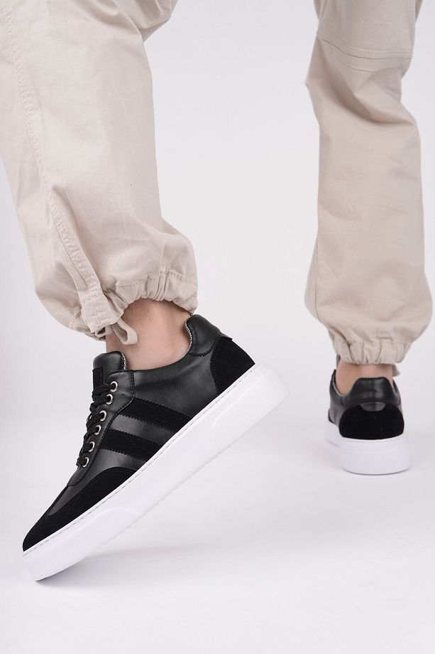 Logan Kalın Taban Bağcıklı Erkek Günlük Sneaker Spor Ayakkabı - 6