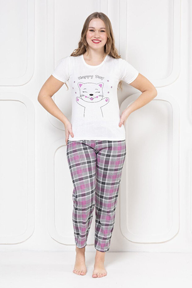 طقم بيجامة مطبوعة - 5