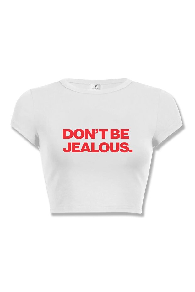 Don't be Jealous Crop White for Women