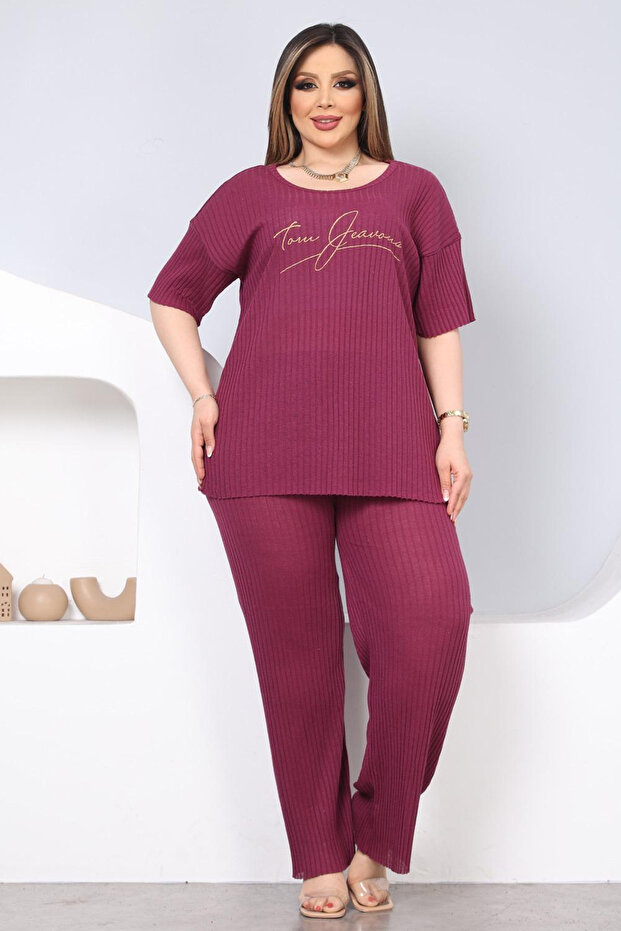 Plus Size Pajama Set - 1