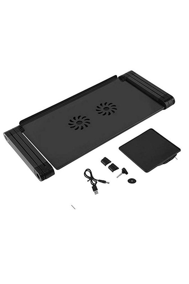Yükseklik Ayarlı Laptop Notebook Ders Masası Fanlı Mousepadli - 2