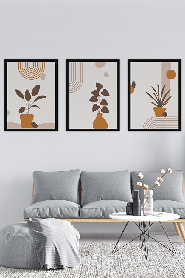 Three Piece Frame Look Mdf Table Set - 2