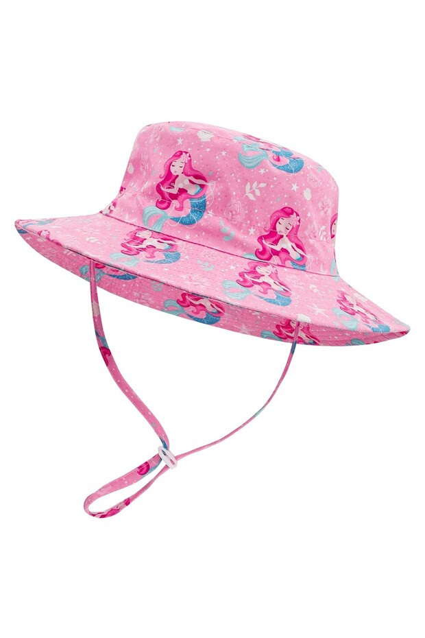 Upf50+ Pink Mermaid Mermaid Sun Protection Hat
