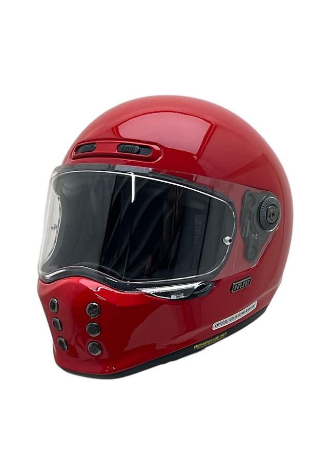V10 KASK KOYU KIRMIZI - 2