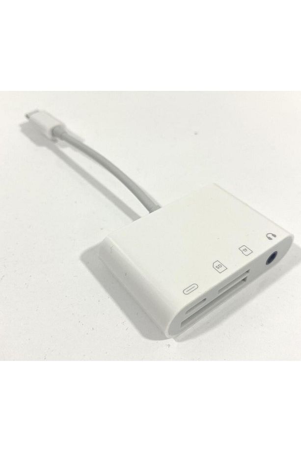 Iphone Lightning 3.5 mm Kulaklık Iphone Şarj Sd Tf Kart Adaptörü - 1