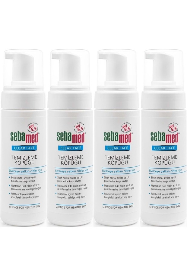 Clear Face Facial Cleansing Foam 150ml (Set of 4)