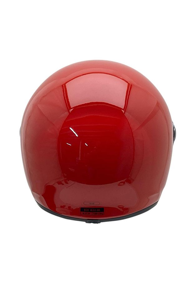 V10 KASK KOYU KIRMIZI - 4