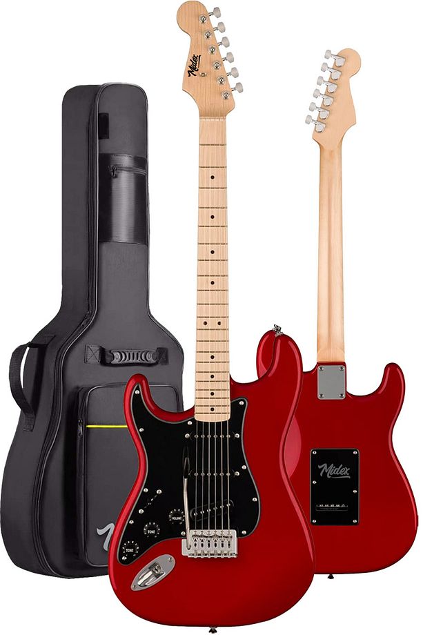 RPH-31RD Solak Elektro Gitar Seti Maple Klavye Strat Kasa SSS Manyetik - 4