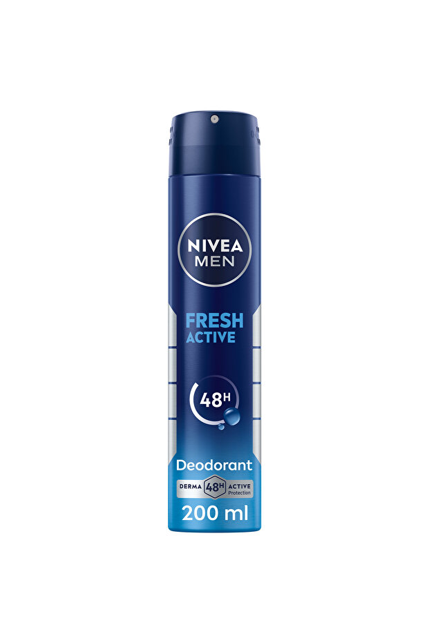 NIVEA MEN Fresh Active, Antiperspirant for Men, Fresh Scent, Spray 200ml