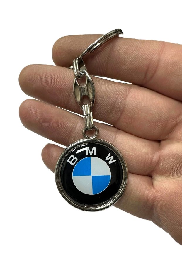 Bmw Written Metal Drop Keychain Bidirectional (1 Pcs)