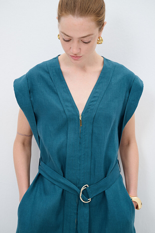 Fermuarlı Elbise - 4