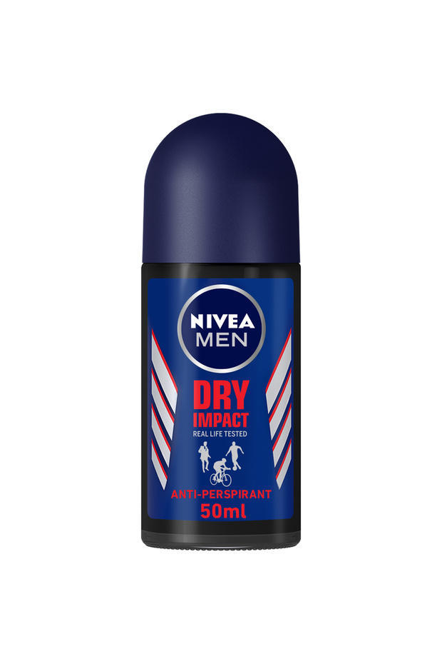 NIVEA MEN Dry Impact, Antiperspirant for Men, Roll-on 50ml