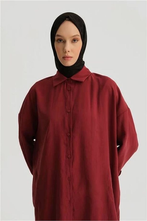 Modal Basic Tunik 25yd4232 Bordo - 4