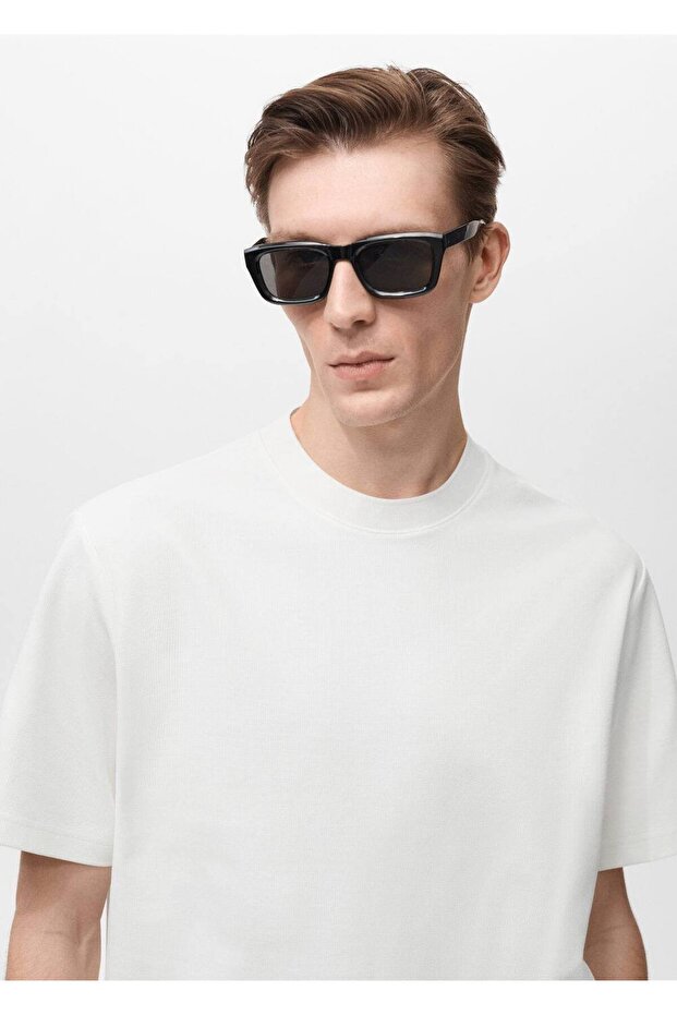 Ribana regular fit pamuklu tişört - 7