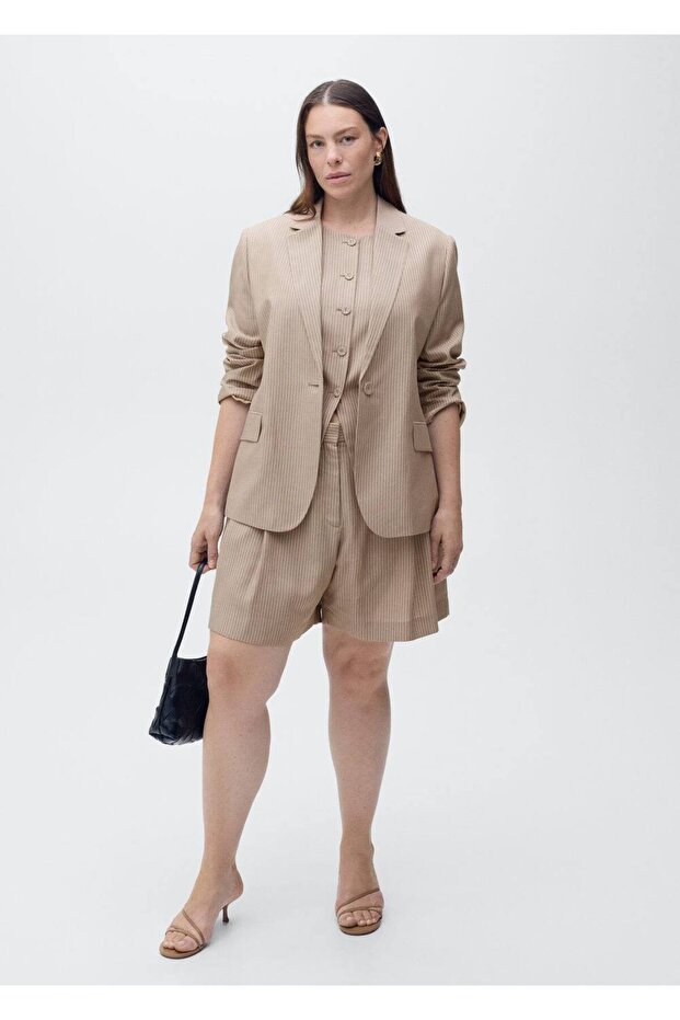 Lyocell blazer ceket - 6