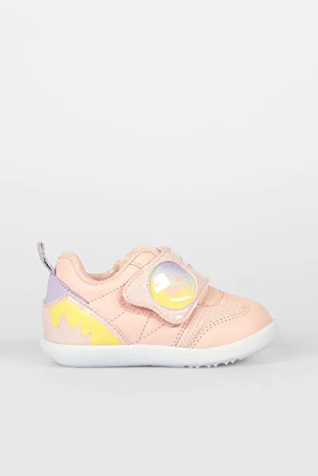 Donut Orthopedic Rubber Light Sole Velcro Baby First Step Sports Shoes Powder