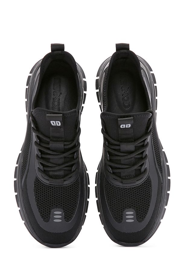 Zero Erkek Siyah Bağcıklı Kumaş Sneaker 25sfd69156f - 8
