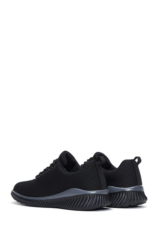Zero Erkek Siyah Bağcıklı Kalın Tabanlı Sneaker 25sfd69166f - 5