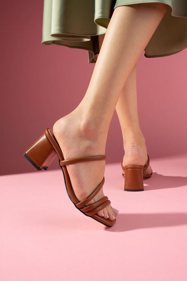 Rena Taba Verev Thin Strap Heels Slipper - 3