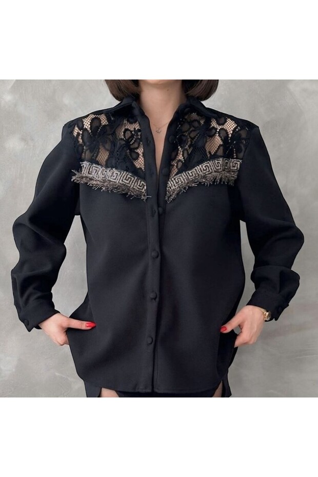 Detailed Shirt - Black
