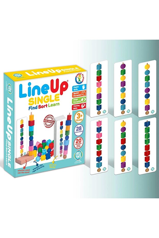 لعبة Find Sort Learn Line Up الفردية التعليمية لتطوير الذكاء والإدراك البصري للأطفال - 4