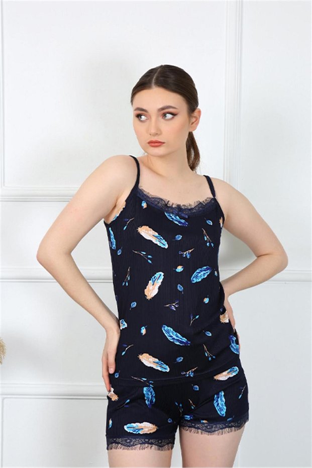 Fashion Line Women's Rope Strap Shorts Suit 3597