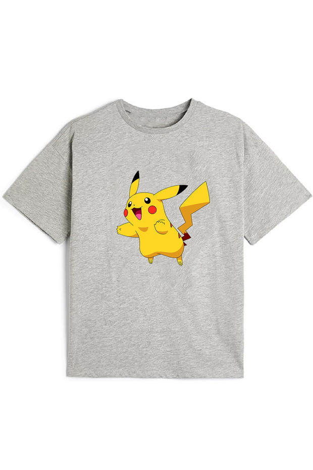 Quality Cotton Combed Boys Girls Children Printed Tshirt 5 6 7 8 9 10 11 12 13 14 Years Pokemon Pikachu