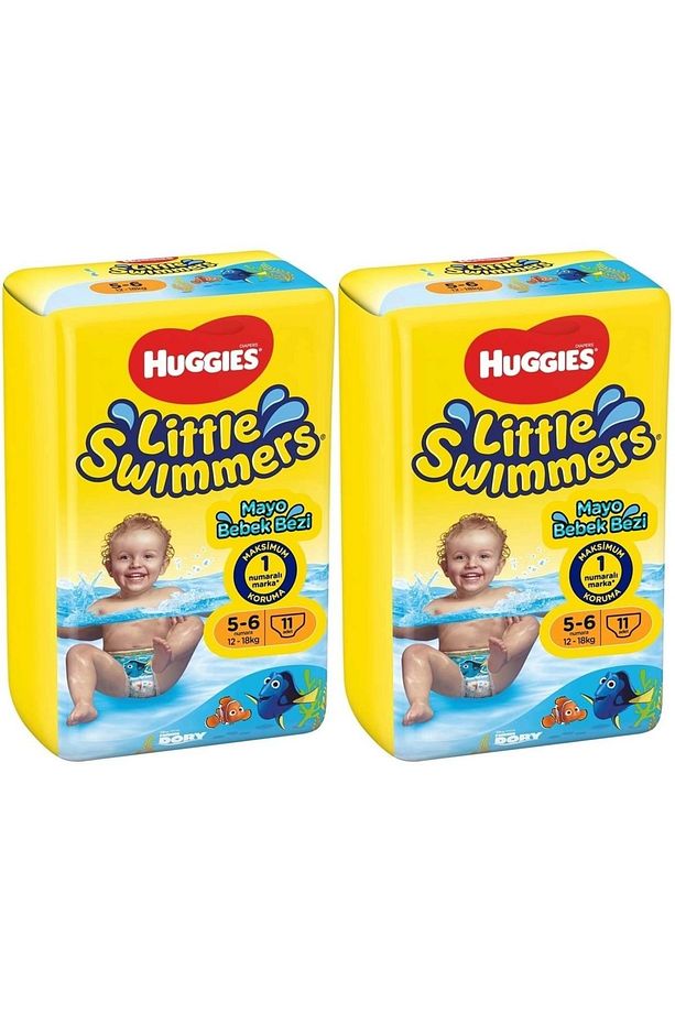 Little Swımmers Mayo Bebek Bezi Beden:5-6 (12-18KG) 22 Adet (2PK*11) - 1