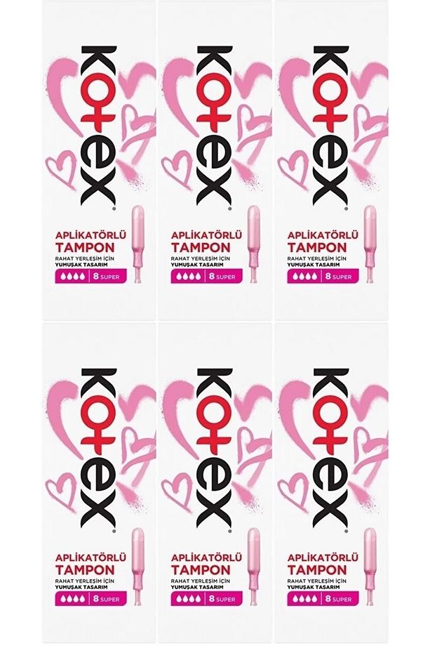 Aplikatörlü Tampon Süper 48 Li Set (6PK*8) - 1