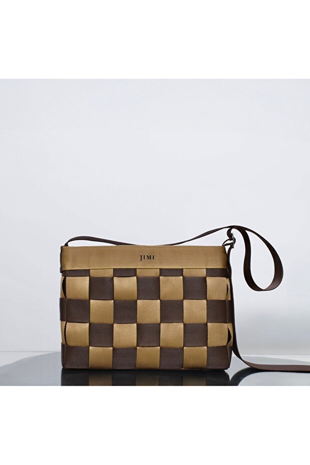 MOCHA STRIPE TOTE BAG