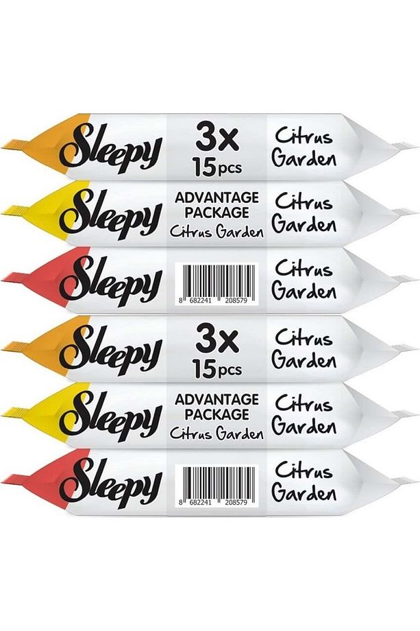 Islak Havlu Cep Mendil 15 Yaprak (6 LI SET) Narenciye Bahçesi/citrus (2PK*3) 90 Yaprak - 1