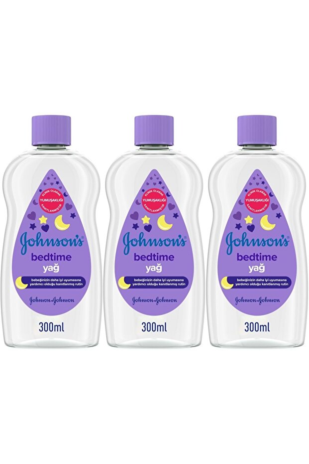 Baby Oil 300ml Set - Johnsons Bedtime Sleep Routine (Set of 3)