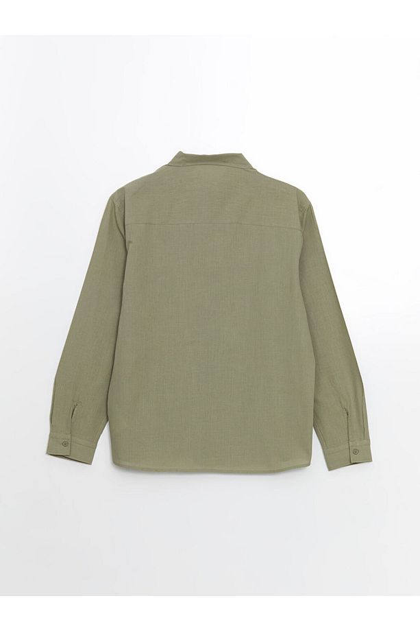 XSIDE Haki Regular Fit Uzun Kollu Erkek Gömlek - 2
