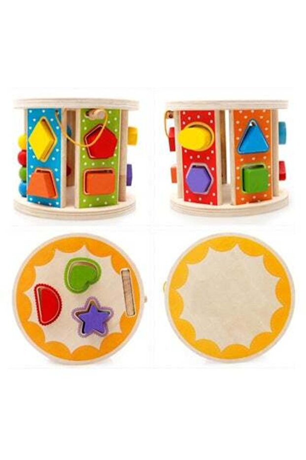 ألعاب مكعبات فرز الأشكال الخشبية، صندوق ألغاز مطابقة الأشكال، التعرف على الأشكال، التعرف المكاني، - 2