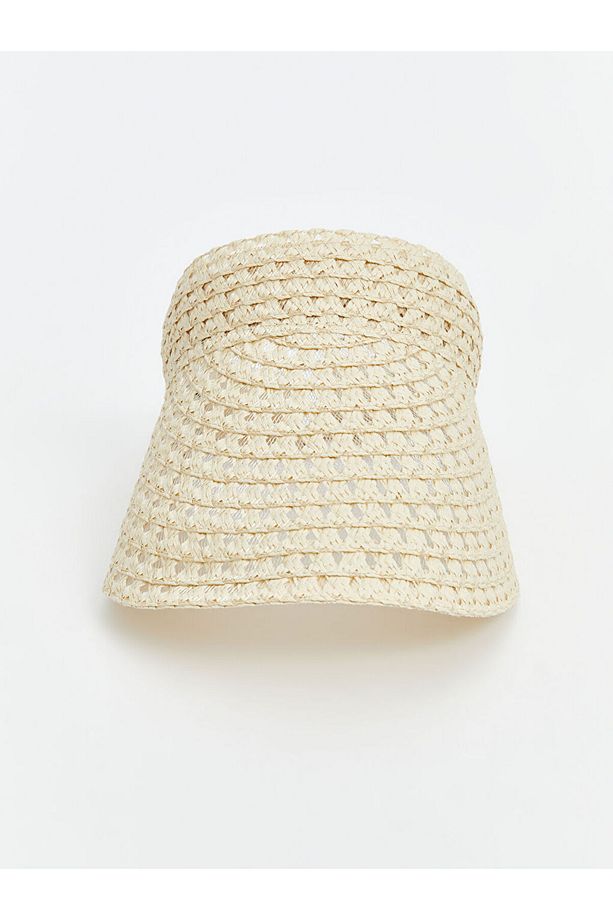 LCW ACCESSORIES Bej Kadın Hasır Vizor Şapka - 1