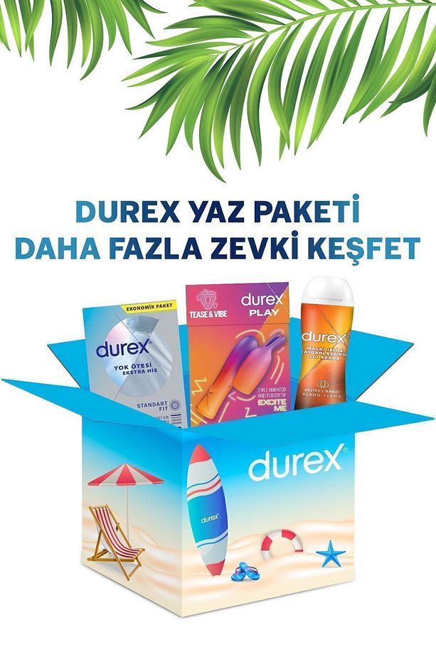 Yaz Paketi Yok Ötesi Ekstra His Prezervatif + 2si1 Arada Titreşimli Vibratör +Ylang Ylang Jel 200ml - 1