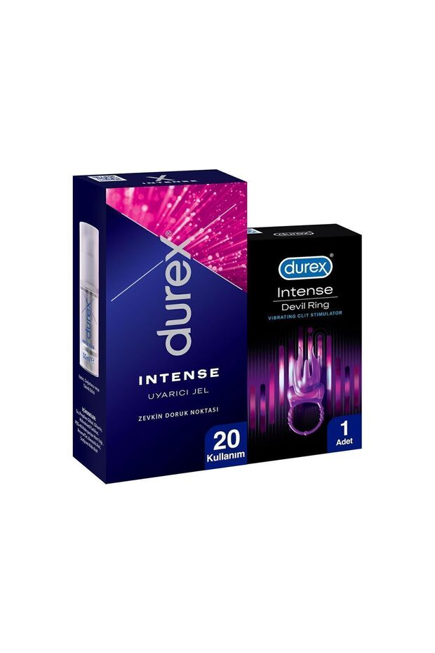 Intense Little Devil Ring Titreşimli Halka + Durex Intense Uyarıcı Jel 10 ml Fırsat Paketi - 1