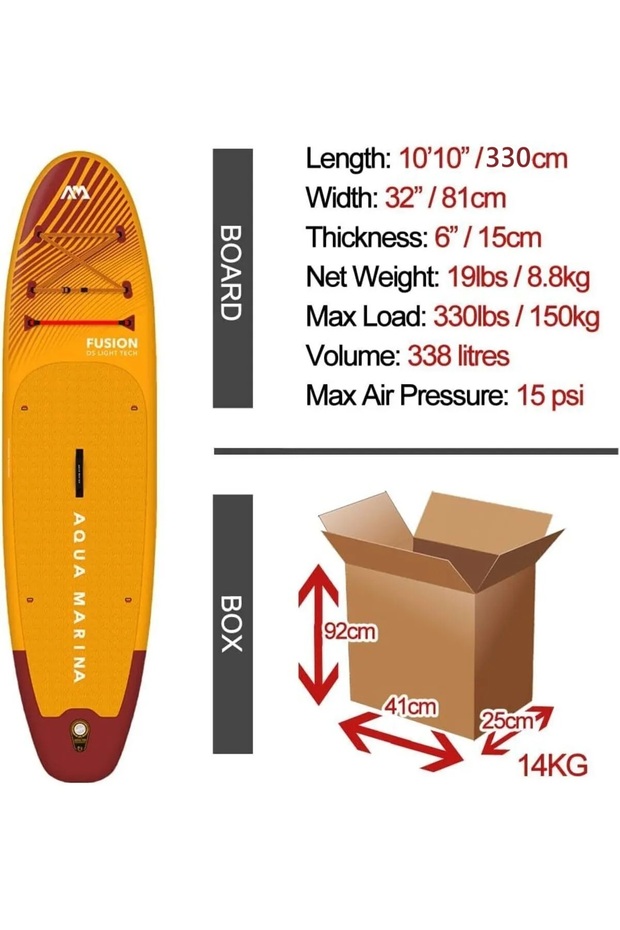 Aqua Marina Fusion Şişme Isup Stand-up Paddle Board 330cm - 8