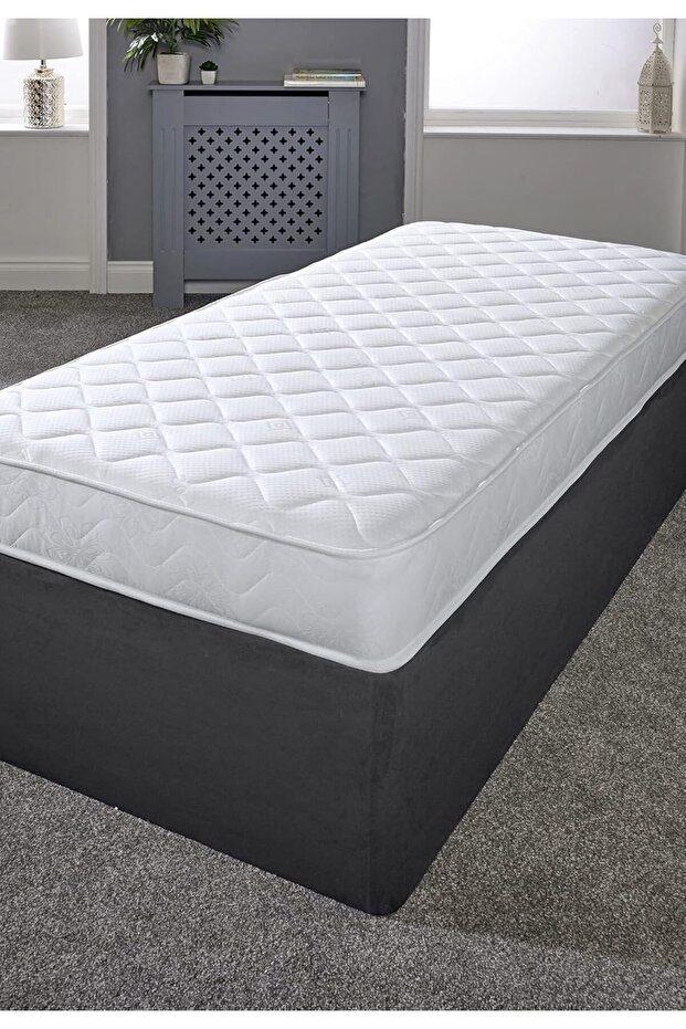 White Flat Knitted 190x90x10cm Medicated Long Mattress