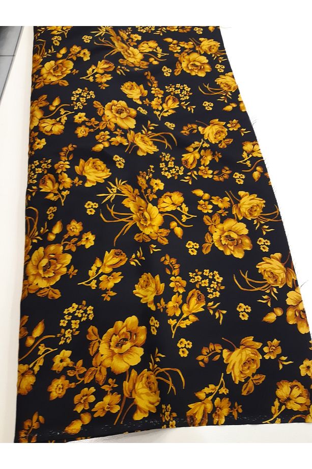 Eteklik Şalvarlık Tek En ( 90cm Eni) Basma Viskon Empirme 2 Metre - 1