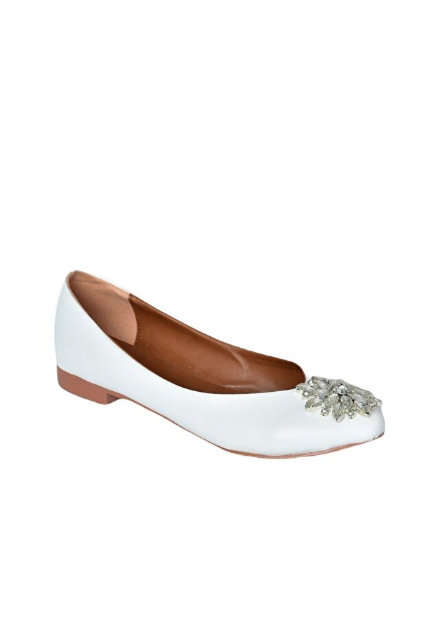 Bílá dámská balerína Ballerina H726511709 - 5
