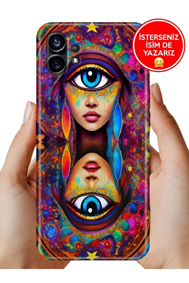 Phone 1 Kılıf Elastic Resimli Famous Silikon Double Exposure - 1