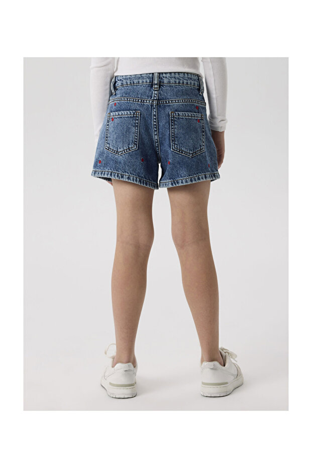 شورت جينز بقصة عادية - 5