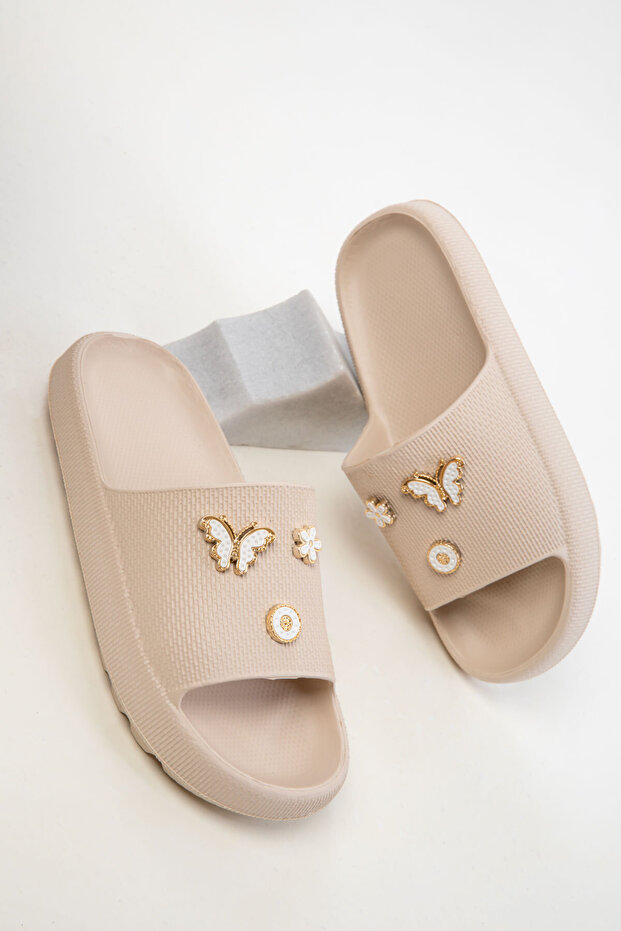 Papuci de damă bej-bej 20446 - 4