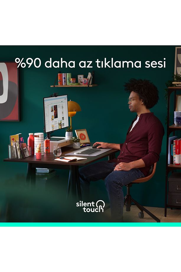 Logi Signature M650 Kablosuz Mouse, Büyük Boy Sağ El Için, Sessiz, 4000 Dpı, Bluetooth, Logi Bol - 5