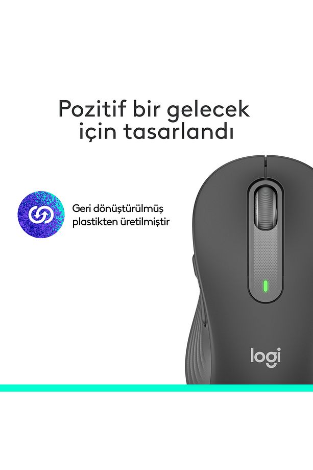 Logi Signature M650 Kablosuz Mouse, Büyük Boy Sağ El Için, Sessiz, 4000 Dpı, Bluetooth, Logi Bol - 11