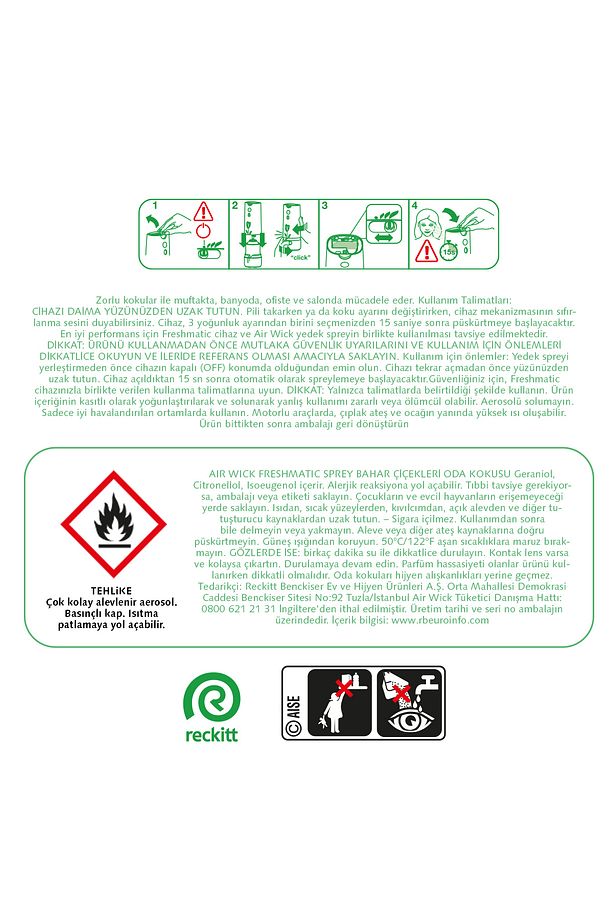 Oda Kokusu Freshmatik, Otomatik Sprey Makine Yedek Bahar Çiçekleri 250 ml 1 Adet - 2