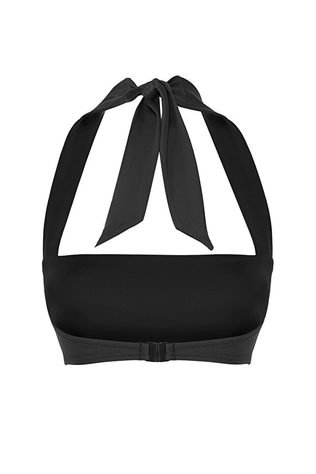 Siyah Straplez Kaplı Bikini Üstü TBESS25BU00054 - 6